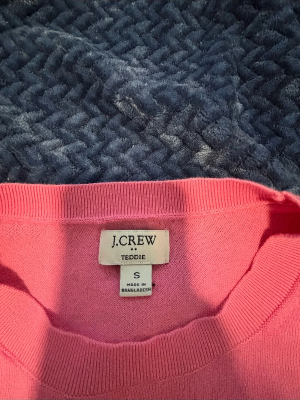 J. Crew Teddie Pink Long Sleeve Tee